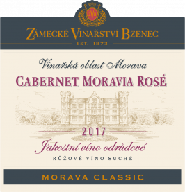 Morava classic CM ROSE 2017 ETIKETA