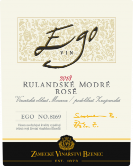 Ego RM rosé 2018 ETIKETA